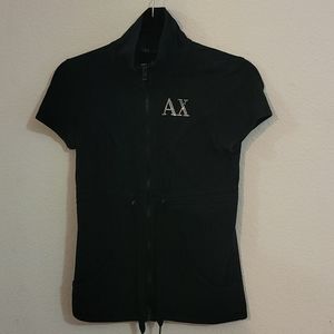 Armani Exchange athletic black top